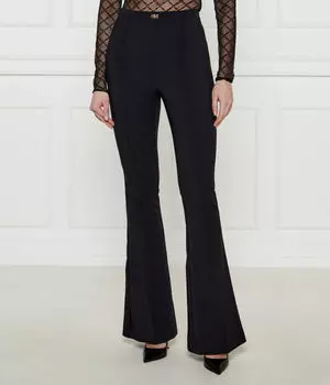 Брюки Flare fit Elisabetta Franchi, черный