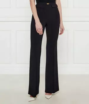 Брюки Flare fit Elisabetta Franchi, черный