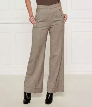 Брюки Flare fit Marella, серый