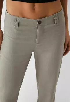 Брюки Flared Bershka, хаки