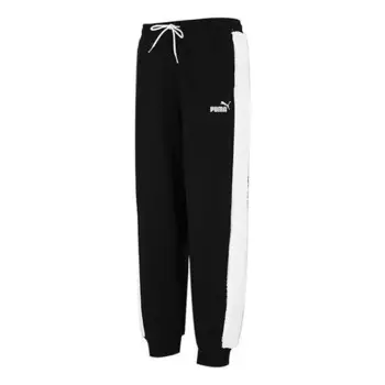 Брюки fleece blocking pants 'black' Puma, черный
