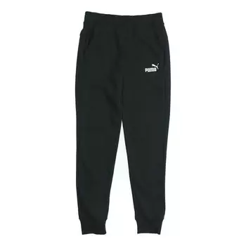 Брюки fleece sweat pants 'black' Puma, черный