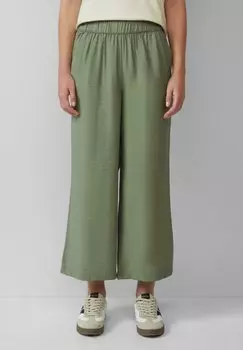 Брюки FLIESSENDE CULOTTE IM RELAXED FIT MIT FRENCH s.Oliver, зеленый