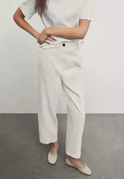 Брюки Flowing Massimo Dutti, цвет grey