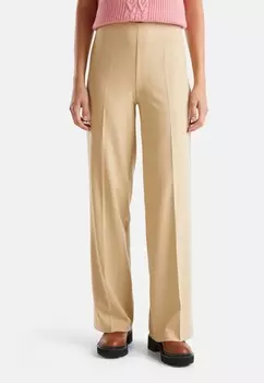 Брюки FLOWY HIGH-WAISTED United Colors of Benetton, бежевый