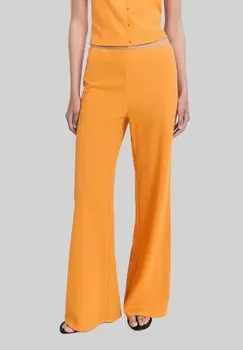 Брюки FLOWY Mango, оранжевый