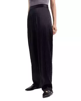 Брюки Fluid Pinstripe Emporio Armani, синий