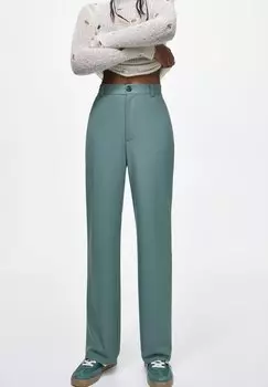 Брюки Formal PULL&BEAR, цвет dark green