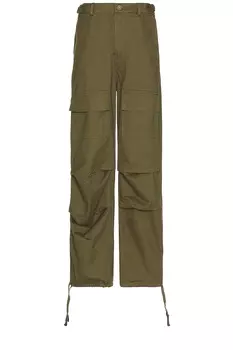 Брюки Found Twill Cargo, оливковый