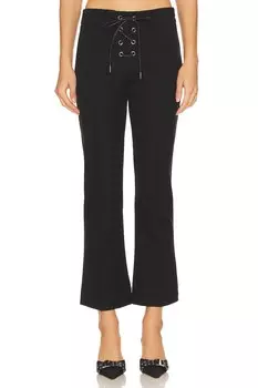 Брюки FRAME Lace Up Ankle Trouser, цвет BLK