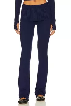 Брюки Frankies Bikinis Mason Cloud Knit, цвет Luna Blue