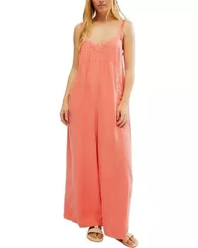 Брюки Free People Drifting Dreams One-Piece, цвет Radiant Watermelon