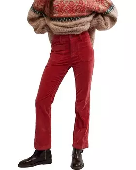 Брюки Free People High Time Kick Flare, цвет Red Dahlia