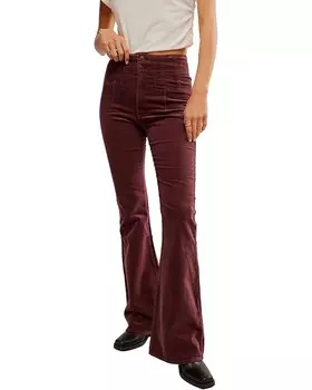 Брюки Free People Jayde Cord Flare, цвет Chocolate Truffle
