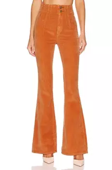 Брюки Free People Jayde Cord Flare, цвет Cognac