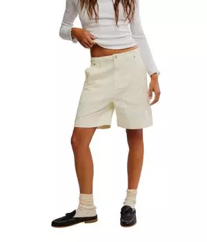 Брюки Free People Milo Carpenter Shorts, цвет Clean Ivory