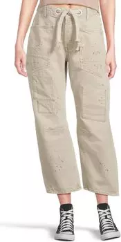 Брюки Free People Moxie Low Slung Pull-On Barrel, цвет Jetty