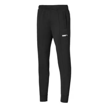 Брюки fusion sweatpants 'black' Puma, черный