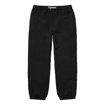 Брюки fw19 week 11 paneled warm up pant black Supreme, черный