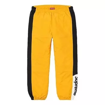 Брюки fw19 week 1 side logo track pant logo Supreme, желтый