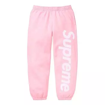 Брюки fw23 week8 satin appliqu sweatpants 'pink' Supreme, розовый