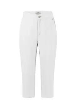 Брюки FYNCH-HATTON 7/8, из 100% льна, белый