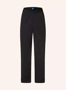 Брюки Gablo прямого кроя из микса материалов Hugo Blue, черный