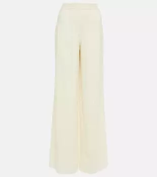Брюки Gaiole из кашемира и шелка LORO PIANA, белый