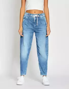 Брюки GANG Jogg "94SILVIA JOGGER", мягкий деним из пота, синий