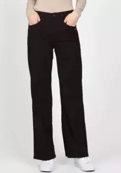 Брюки GANG с 5 карманами "94AMELIE WIDE", очень легкие, летнего качества, черный