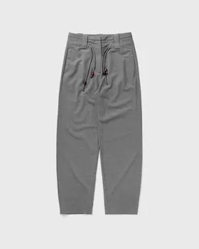 Брюки Ganni Drapey Melange Mid-High Waisted Pants, цвет paloma melange