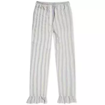 Брюки GANNI Elasticated Mid Waist, бледно-лиловый