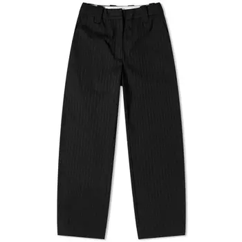 Брюки GANNI Stretch Stripe Mid Rise Pant