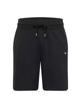 Брюки GANT Loose fit Pants, черный