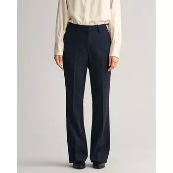 Брюки Gant Slim Flare Slack Dress, синий