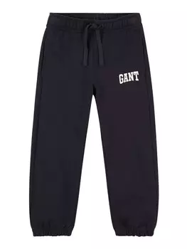 Брюки GANT Tapered Pants, темно-синий