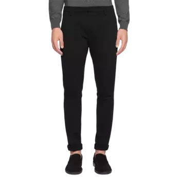 Брюки gaubert из смесовой вискозы. Dondup, черный