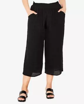 Брюки гаучо больших размеров Avenue, черный