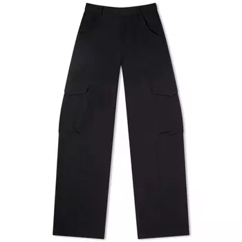 Брюки GCDS Fluid Ultracargo, черный