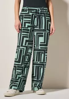 Брюки GEMUSTERTE STRUKTUR Cecil, темно-зеленый