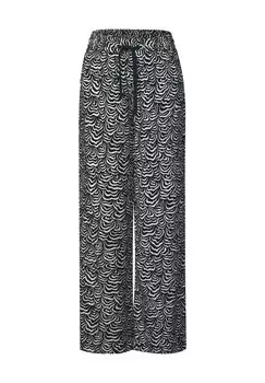 Брюки GEMUSTERTE WIDE LEG Street One, темно-синий