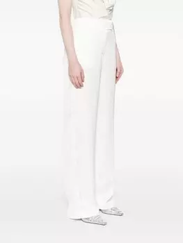 Брюки Genny с пуговицами-кристаллами, белый