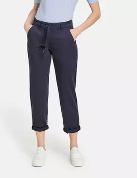 Брюки Gerry Weber Hose Freizeit verkrzt, темно-синий