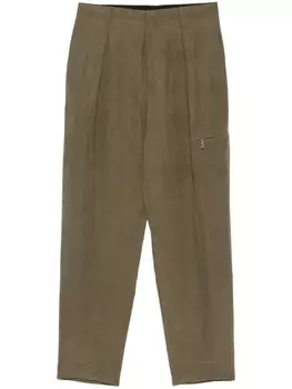 Брюки Giorgio Armani со складками, зеленый