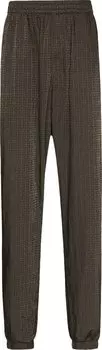 Брюки Givenchy Garment Dye Embroidered Jogging Pants 'Military Green', зеленый