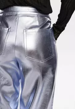 Брюки GLENDA Nmph, серебристый