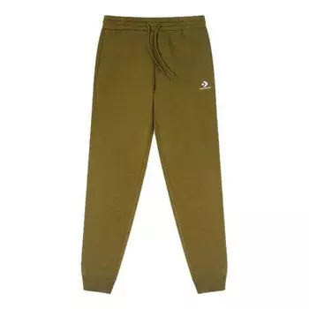 Брюки go-to embroidered star chevron standard-fit fleece sweatpant 'green' Converse, зеленый