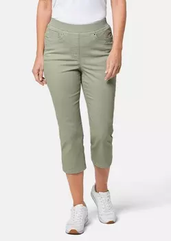 Брюки GOLDNER 3/4 Jeans Louisa, цвет baummoos