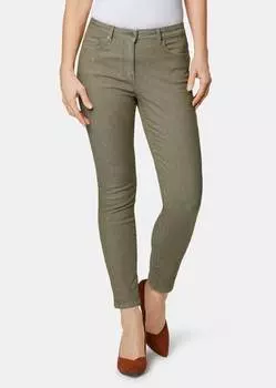 Брюки GOLDNER 7/8 Jeanshose Bella, цвет dunkelschilf