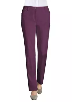 Брюки GOLDNER Baumwollhose ANNA, цвет aubergine